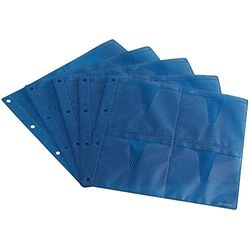 Zomo - caja de CD con 10 hojas de cada 8 bolsillos, Premium Edition, azul