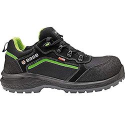 BASE Protection Be-Powerful S3 WR SRC Sapato de segurança, tamanho: 50, cor: Preto/verde, B0897BGN50
