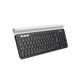 Logitech K780 Multi-Device Wireless Keyboard, QWERTZ German Layout - Dark Grey/White