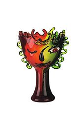 GILDE GLAS art Bol coupe en verre - Cadeau et décoration pour collectionneurs - Hauteur : 30 cm