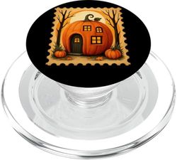 Magia escénica de Halloween Pumpkin House PopSockets PopGrip para MagSafe