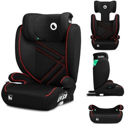 Lionelo Hugo i-Size Bilbarnstol 100–150 cm – ISOFIX & Bältesmontering, 8-Positions Nackstöd, Memory Foam, Avtagbar Klädsel