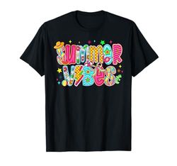 Summer Vibes Coquette Bow Funny Beach Life Vacanze estive Maglietta