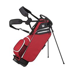 Wilson W Carry Red, Borse da Golf Uomo, One Size