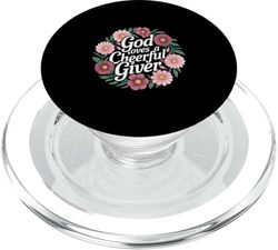God Loves A Cheerful Giver Inspiración de la iglesia |---- PopSockets PopGrip para MagSafe