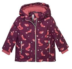 first instinct by killtec Giacca da sci per bambini, con cappuccio e paraneve FISW 29 MNS SKI JCKT, prugna, 98/104, 42138-000