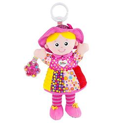 LAMAZE My Friend Emily, clipe on Pram and Pushchair recém-nascido Baby Toy, Sensory Toy for Babies Boys and Girls de 0 a 6 meses