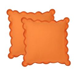 Folkulture Fundas de Almohada para sofá, Almohadas Decorativas de 20 x 20 Pulgadas para Sala de Estar, 100% algodón, Funda de Almohada Bohemia o Bonitas Almohadas para Exteriores, Funda de Almohada