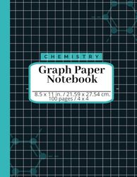 Chemistry Notebook, Graph Paper Notebook, 100 pages, 4 x 4