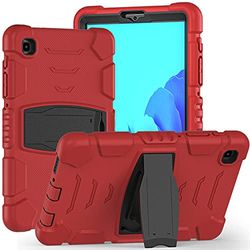 Amazon Brand – Edikesy fodral för Samsung Galaxy Tab A7 Lite 8,7 tum, robust robust robust stötsäkert skyddsfodral med vikstativ axelrem