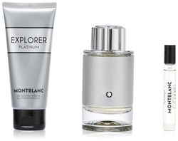 Montblanc Explorer Platinum Eau De Perfume Spray 100ml Set 3 Pie - Men's Fragrances