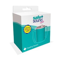 Safe + Sound Adult Care Feeding Beaker for Hot and Cold Drinks, White