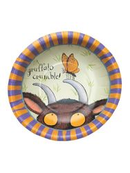 Smiffys The Gruffalo Lot de 8 bols de fête de 16,5 cm de diamètre, licence officielle Gruffalo avec bord rayé et citations classiques, parfaits pour les fêtes à thème, les fêtes d'anniversaire ou les