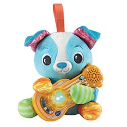 VTech - Cachorrito musical Canciones y melodías, Peluche para bebés +3 meses, Descubre estilos musicales, Versión ESP