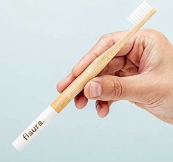 Spazzolino da denti Bamboo Bianco Ecologico