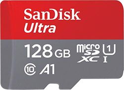 SanDisk Ultra 128GB microSDXC UHS-I Card for Chromebook with SD Adapter and up to 120MB/s transfer speed