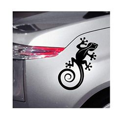 ambiance-live Lizard Gecko Sticker voor auto - 16 x 20 cm zwart