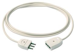 Vimar 0P32385.B Cable Alargador, 3G, 1,5, 3 m, Color Blanco