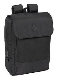 Real Madrid Premium - Sac à dos pour ordinateur portable 13,3" et USB avec rabat, idéal pour les jeunes de différents âges, confortable et polyvalent, qualité et résistance, 29 x 12 x 39 cm, couleur