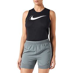 Nike CZ9574 W NK Tempo Luxe 2IN1 Short Pantaloncini Donna Smoke Grey/Smoke Grey/Reflective Silv S