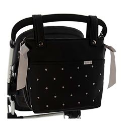 ROSY FUENTES - Talega para silla de Paseo - Bolso para Silla de Paseo - Limpieza Sencilla 0-negro gris