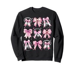 Coquette Bow Kettlebell Sollevamento Allenamento Ragazza Mamma Rosa Felpa