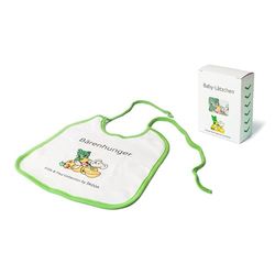 Skoda MVF12-620 Baby Bib Eddy & Paul Bear Hunger White/Green