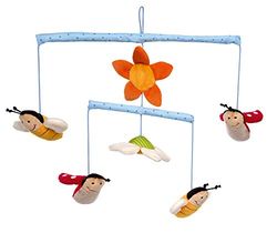 SIGIKID 42536 Mobiele bijen, hangons voor meisjes en jongens, babyspeelgoed, aanbevolen vanaf de geboorte, meerkleurig
