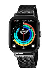LOTUS Reloj Hombre 50046/1 Smartwatch Caja de Aleacion de Zinc Negro Correa de Acero Inoxidable 316l Negro