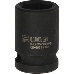 Quality WGB 33101701 - Chiave a bussola 3310 DIN3129, 1/2", esagonale, 17 mm, colore: Nero