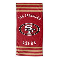 The Northwest Company San Francisco 49ers 30 x 60 randig strandhandduk