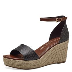 MARCO TOZZI Sandalia para Mujer, Plantilla Feel Me, Forro Interior Suave, 2-28028-42, marrón, 42 EU