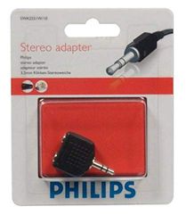 Philips SWA 2551 W/10 Adattatore Stereo-Y (2x connettori 3,5 mm -1x presa 3,5 mm), colore: Nero