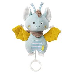 Fehn Caixa de música morcego, peluche com melodia "Canção de berço de Brahms", brinquedo para bebé para levar e estar em casa, brinquedo musical para bebés e crianças pequenas