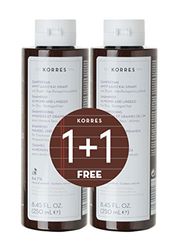 Korres 1 + 1 set Almond and Linseed Shampoo 500 ml (16.9 oz.)