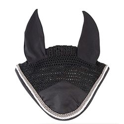 PFIFF Dyat 102913 Bonnet anti-mouches pour poney Noir