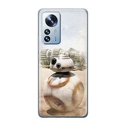 ERT GROUP mobiltelefonfodral för Xiaomi 12 PRO originalt och officiellt licensierat Star Wars mönster BB 8 001 optimalt anpassad till formen på mobiltelefonen, fodral tillverkad av TPU-plast
