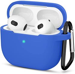 Compatible con AirPods 3 Carcasa de Silicona para AirPods 14ª generación, Carga inalámbrica