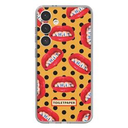 Samsung FlipSuit Contents Card Original Theme Toiletpaper Dots Card FlipSuit Case Cover by Galaxy S24+ Orange