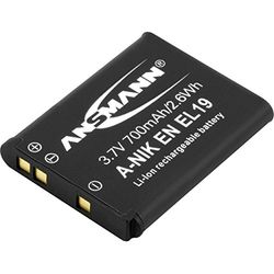 Ansmann 1400-0016 - A-Nik ENEL 19 Li-Ion, bateria 3,7 V/700 mAh para câmara digital de fotos Nikon