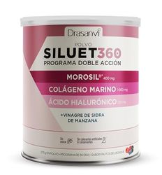 SILUET 360 | Perder peso | Colageno Hidrolizado Puro | MOROSIL | Acido Hialuronico | Vinagre de manzana | Quemagrasas potente para adelgazar | Piel Saludable | 30 días | Drasanvi