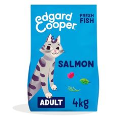 Edgard & Cooper Crocchette Gatti Sterilizzati o Attivi Cibo Secco per Gatti Adulti Senza Cereali Mangime Naturale 4kg Salmone Fresco, Alimentazione Completa e Sana per Gatti