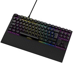 NZXT Function TKL 2022 - Teclado Mecanico PC Gamer - Iluminacion - Interruptores Lineales RGB - Interruptores MX Compatibles - Interruptores Hot swappable - Teclado Mecanico Gamer - Negro FR (AZERTY)