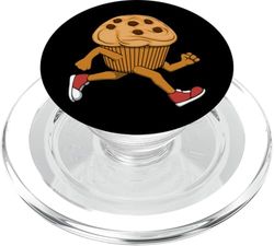 Ironic Muffin Running Marathon Baker Runner PopSockets PopGrip para MagSafe