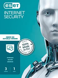 ESET Internet Security 3 User (Code in a Box). Für Windows 7/8/10/11/MAC/Android