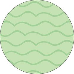 Bonateks, Ronde digitaal bedrukte muismat, antislip onderkant, voor kantoor en thuis, diameter: 22 cm