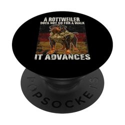 Humorístico Rottweiler Gassi T para amantes y maestros PopSockets PopGrip Adhesivo