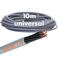 10 meter Lapp 1119853 Oljeflex Classic 110 PVC kontrollkabel 3 x 1 mm² utan grön-gul skyddsledare I kontrollkabel 3 ledare I kabel 3 ledare