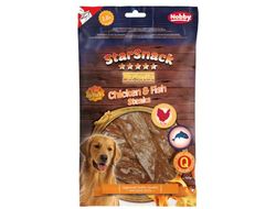 Nobby StarSnack Barbecue Poulet & Poisson Steak env. 140 g, 11 x 3 cm
