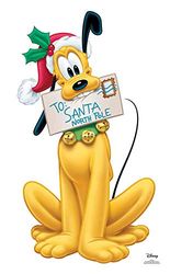 STAR CUTOUTS Ltd Fun - Carta de cartão de tamanho real da Disney Pluto Carol para Pai Natal, 90 x 56 cm, decoração de Natal exposições festivas infantis, grutas e vitrines, estrela
